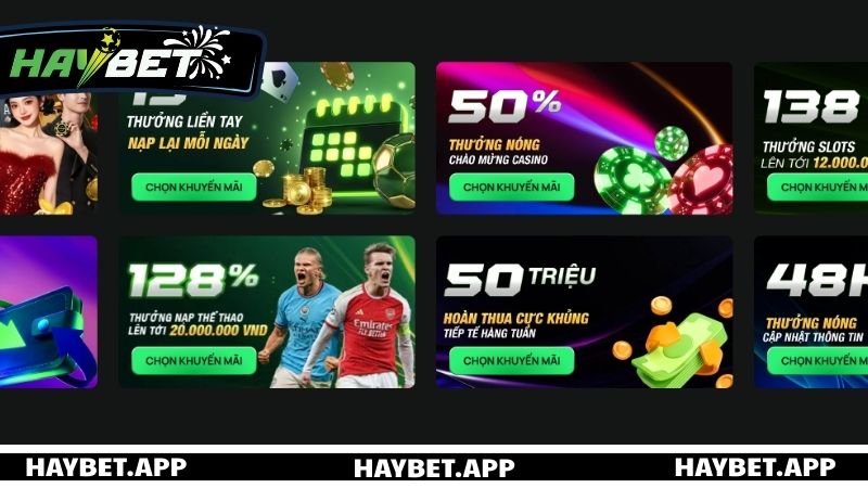 Khuyến Mãi HAYBET - Update Ưu Đãi Mới Nhất Cho Năm 2026 Cập nhật những khuyến mãi mới nhất HAYBET