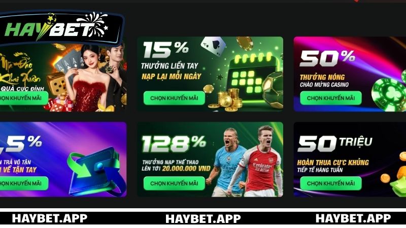 Khuyến Mãi HAYBET - Update Ưu Đãi Mới Nhất Cho Năm 2026 Điều kiện nhận thưởng khuyến mãi tại HAYBET