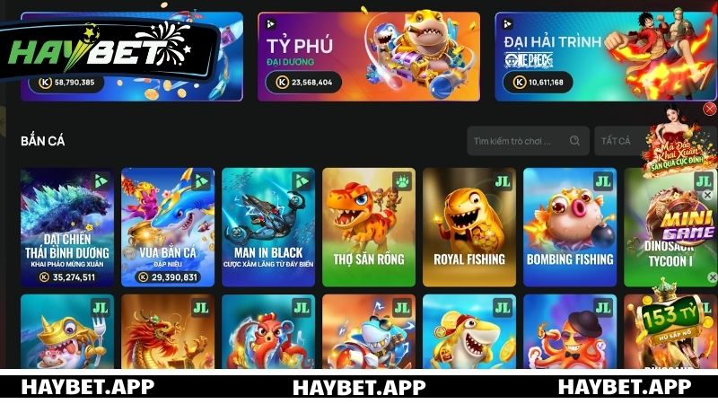 Lý do nên tham gia bắn cá tại nhà cái HAYBET